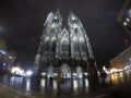Cologne cathedral from the front Royalty Free Stock Photo