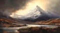 The Faint Lighting of Marshes in the Snowy Peaks of Scotland