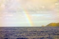 A faint rainbow the caribbean Royalty Free Stock Photo