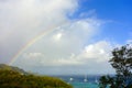 A faint rainbow the caribbean Royalty Free Stock Photo