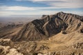 Faint Trail Climbing Up Guadalupe Peak in Guadalupe Mountains