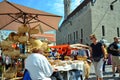 Fair in the capital of Estonia Tallinn at the Town Hall Square i