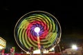 Fair Carnival Ferry Wheel In Speed