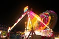 Fair Carnival Night View In Motion