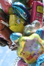 Fair, folk festival with balloons, carousel and ferris wheel, paderborn, north rhine westphalia, germany