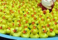 Yellow plastic ducklings fishing game