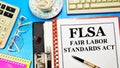 Fair Labor Standards Act. Text label on the folder.