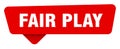 fair play red sticker isolated on transpatent background. fair play sign Royalty Free Stock Photo