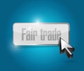 Fair trade button illustration design Royalty Free Stock Photo