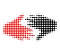 Fair Trade Handshake Halftone Dotted Icon