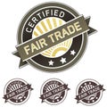 Fair trade product label sticker