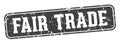 fair trade rectangular sign. fair trade stamp Royalty Free Stock Photo