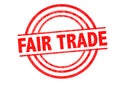 FAIR TRADE Rubber Stamp Royalty Free Stock Photo