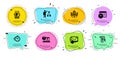 Fair trade, Survey and Algorithm icons set. Timer, Calendar time and Divider document signs. Vector
