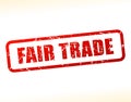 Fair trade text buffered Royalty Free Stock Photo