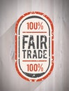 Fair Trade vector Royalty Free Stock Photo