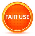 Fair Use Natural Orange Round Button