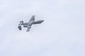 Fairchild Republic A-10C Thunderbolt II In An Inverted Position During An Air Show Royalty Free Stock Photo