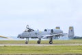 A Fairchild Republic A-10C Thunderbolt II Military Jet On The Runway Royalty Free Stock Photo