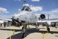 Fairchild Republic A-10 Thunderbolt airplane on display at the annual Rockford Airfest on June 3, 2012 in Rockford, IL