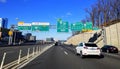 Fairfax, Virginia, U.S - December 6, 2020 - The view of the traffic on Interstate 495 towards Dulles Airport, Reston, Herndon,