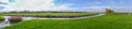 Fairfield, Kent, United Kingdom - March 19, 2020: Panorama of St Thomas A Becket Church in Romney Marsh