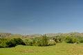 Fairfield range across the fields of Little Langdale, Lake District Royalty Free Stock Photo