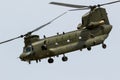 Royal Air Force CH-47 Chinook cargo helicopter Royalty Free Stock Photo