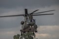 FAIRFORD, UK - JULY 10: Chinook Helicopter participates in the Royal International Air Tattoo Air show event July 10, 2016 Royalty Free Stock Photo