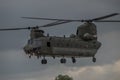 FAIRFORD, UK - JULY 10: Chinook Helicopter participates in the Royal International Air Tattoo Air show event July 10, 2016 Royalty Free Stock Photo