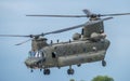 FAIRFORD, UK - JULY 10: Chinook Helicopter participates in the Royal International Air Tattoo Air show event July 10, 2016