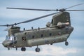 FAIRFORD, UK - JULY 10: Chinook Helicopter participates in the Royal International Air Tattoo Air show event July 10, 2016 Royalty Free Stock Photo