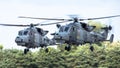 FAIRFORD, UK - JULY 10: Lynx Helicopter participates in the Royal International Air Tattoo Air show event July 10, 2016 Royalty Free Stock Photo