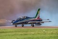 FAIRFORD, UK - JULY 10: MB-339 Aircraft participates in the Royal International Air Tattoo Air show event July 10, 2016