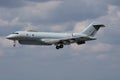 Royal Air Force RAF Bombardier Global Express Raytheon Sentinel R1 ZJ692 ISTAR airborne ground surveillance plane arrival and Royalty Free Stock Photo