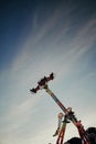 Fairground attraction in the evening