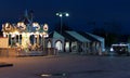 Fairground Carousel at night Royalty Free Stock Photo