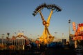 Fairground at dusk Royalty Free Stock Photo