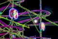 Fairground at night Royalty Free Stock Photo