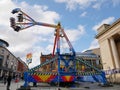 Fairground ride in sheffield city centre Royalty Free Stock Photo