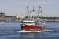 Commercial fishing vessel Contender leaving port