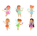 Fairies cartoon character vector.