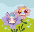 fairies cute flowers