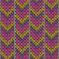 Fairisle downward arrow lines knitting texture