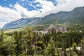 Fairmont Banff Spring Hotel and the Sulphur Mountain in Banff