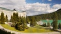 Fairmont Chateau Lake Louise Royalty Free Stock Photo