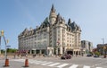 The Fairmont Chateau Laurier luxury hotel in downtown Ottawa, Ontario, Canada Royalty Free Stock Photo