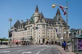 The Fairmont Chateau Laurier luxury hotel in downtown Ottawa, Ontario, Canada Royalty Free Stock Photo