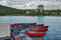 Kayaks at Fairmont Hotel Lake Louise