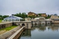 Fairmount Waterworks and the Museum of Art in Philadelphia, Pennsylvania Royalty Free Stock Photo